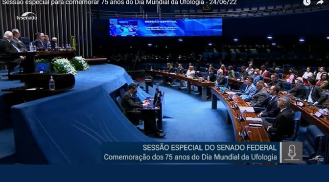 Audiência Pública sobre Ufologia no Senado Federal – Brasília DF em 24/06/2022.